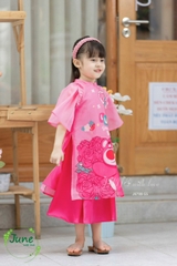 Áo dài Gấu Dâu tay cánh tiên BG size từ 10-40Kg