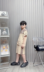 Bộ bé trai cotton túi phối màu (8-23kg)