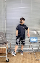 Bộ trụ bé trai cotton in hình Versace (26-38kg)