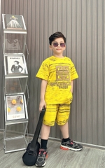 Bộ bé trai cotton in hình Givechy (43-63kg)