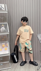 Bộ bé trai cotton in hình OVELAP (13kg-26kg)