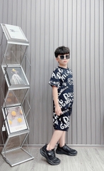 Bộ bé trai cotton in hình Milano (13-26kg)