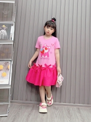 Váy Cotton Gấu dâu (12-45Kg)