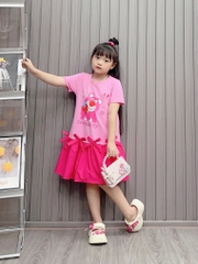 Váy Cotton Gấu dâu (12-45Kg)
