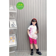 ĐỒ BỘ BÉ GÁI COTTON IN HÌNH CHÂN GẤU (12-45Kg)