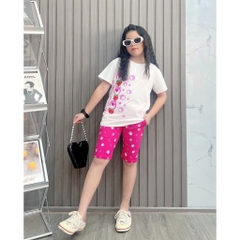 BỘ LỬNG BÉ GÁI COTTON IN HÌNH CHÂN GẤU (47-65kG)