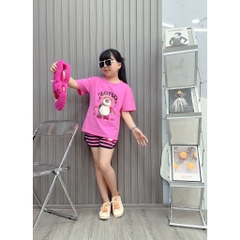 Bộ đùi bé gái in sọc gấu dâu (12- 60Kg)