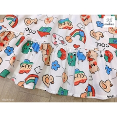 Váy tay bồng họa tiết Mickey, Vịt dễ thương cho bé 8-37Kg