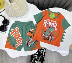 Bộ thú khủng long in chữ RIDER cho bé từ 25-38Kg
