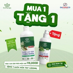 Nước Lau Sàn Thiên Nhiên Thảo Mộc EcoTherapy 1L – Tinh Dầu Tràm, Sả, Hương Thảo, Quế – Làm Sạch Khử Mùi