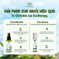 Combo 3in1 Citriodiol - Lau sàn Eco An 1000ml, Xịt Citroshiled 50ml , Bi Lăn Citrocare 9ml Thiên Nhiên An Toàn