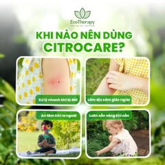 Combo 3in1 Citriodiol - Lau sàn Eco An 1000ml, Xịt Citroshiled 50ml , Bi Lăn Citrocare 9ml Thiên Nhiên An Toàn