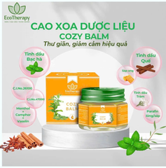 Combo Chăm Sóc Sức Khỏe – Bộ 4 Cao Xoa Dược Liệu Tinh Dầu Thiên Nhiên, Thư Giãn & Hỗ Trợ Giảm Đau EcoTherapy