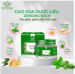 Combo Chăm Sóc Sức Khỏe – Bộ 4 Cao Xoa Dược Liệu Tinh Dầu Thiên Nhiên, Thư Giãn & Hỗ Trợ Giảm Đau EcoTherapy