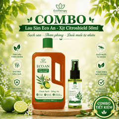 Combo Bảo Vệ Gia Đình Xịt Citroshield & Nước Lau Sàn ECO AN - Khử Mùi, Thơm Mát, Xua Đuổi Côn Trùng EcoTherapy