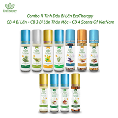 Combo Tinh Dầu Bi Lăn EcoTherapy 11 Loại – Thư Giãn, Cân Bằng, Chăm Sóc Sức Khỏe Tự Nhiên EcoTherapy