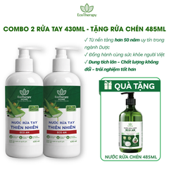 Combo 2 Nước Rửa Tay 430ml Tặng Nước Rửa Chén 485ml Eco An – Thành Phần Thiên Nhiên, Lành Tính