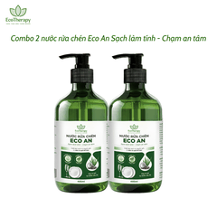 Combo Nước Rửa Tay 300ml & Nước Rửa Chén 485ml Eco An – Thành Phần Thiên Nhiên, Lành Tính