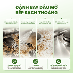 Nước Lau Bếp Thiên Nhiên ORANGE 500ml – Làm Sạch Dầu Mỡ, Khử Mùi, Hương Cam Tươi Mát