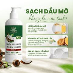Combo 2 Nước Rửa Tay 430ml Tặng Nước Rửa Chén 485ml Eco An – Thành Phần Thiên Nhiên, Lành Tính