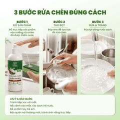 Combo 2 Nước Rửa Tay 430ml Tặng Nước Rửa Chén 485ml Eco An – Thành Phần Thiên Nhiên, Lành Tính