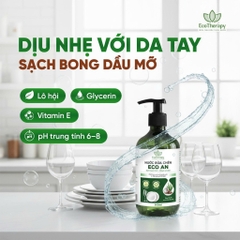 Combo Nước Rửa Tay 300ml & Nước Rửa Chén 485ml Eco An – Thành Phần Thiên Nhiên, Lành Tính