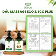 Dầu Massage Eco Plus 480ml - Dưỡng Ẩm Sâu, Thẩm Thấu Nhanh, Dầu Nền Pha Tinh Dầu Không Nhờn Cho Spa EcoTherapy