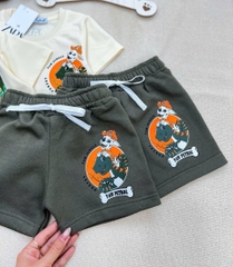 SÉT CHÓ CỨU HỘ KHỦNG LONG Z.R MIX QUẦN SHORT RÊU BÉ TRAI(XẢ 40k)