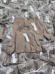 SET ÁO GIÓ NÂU KÈM QUẦN LEGGING BÉ GÁI