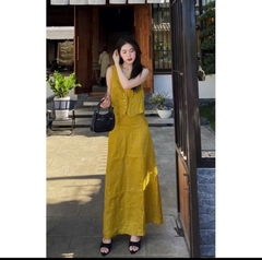 SET ĐŨI VÀNG CHÂN VÁY NỮ SẴN (SALE 129k)
