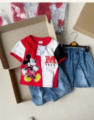 SET CỘC MICKEY QUẦN JEAN ĐÙI BÉ TRAI SẴN (xả 75k)