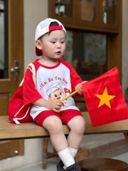 SET EM BÉ YÊU NƯỚC ĐỎ BÉ TRAI BÉ GÁI
