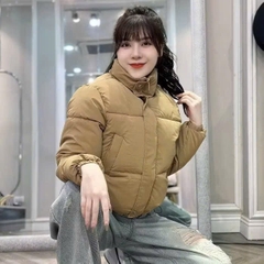 ÁO PHAO NHUNG LÌ CÓ DÂY RÚT GẤU NỮ THU ĐÔNG