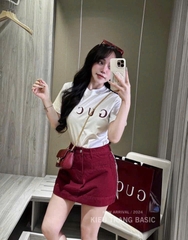 CHÂN VÁY BÒ NỮ TÚI NGANG 3 MÀU (2X) SẴN (XẢ  79k)