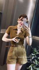 ÁO POLO TRỤ MIXX CÚC ĐỒNG 3 MẦU NỮ - (xả 39K)