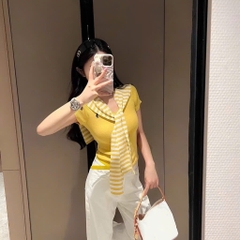 ÁO LEN KÈM KHĂN CỔ NỮ