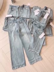 QUẦN JEANS NỮ RÁCH GẤU PHỐI ĐỈA ỐNG SUÔNG SẴN