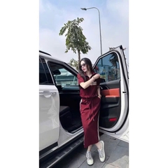 SET BỘ ĐỎ PHỐI VIỀN SỌC NỮ