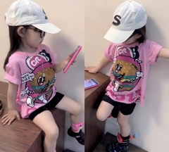 SET ÁO CRAZY QUẦN LEGGING CHO BÉ GÁI