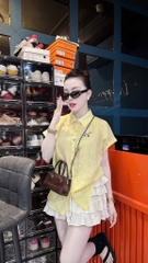 ÁO SƠ MI TAY LIỀN CÚC THÊU NGỰA NỮ