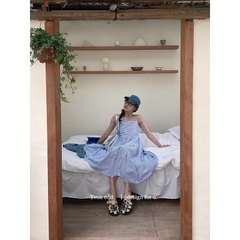 VÁY 2S MAXI KẺ SIU HOT (Xả 60k)