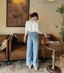 QUẦN BÒ NỮ PHỐI GẤU REN SẴN