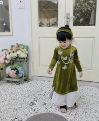 ÁO DÀI NHUNG KID XẢ