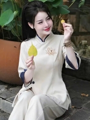PHÁP PHỤC ĐI CHÙA CỔ TÀU NỮ