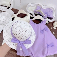 SET VÁY BỒNG KÈM MŨ XIU XINH BÉ GÁI