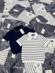 ÁO POLO DỆT VIỀN REN ZARA NỮ