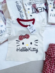 SÉT ÁO HELOO KITTY CHÂN VÁY KẺ BÉ GÁI SẴN (XẢ 65k)
