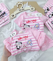 VÁY BÉ BABY THREE 2 MÀU HỒNG BÉ GÁI(XẢ 59k)