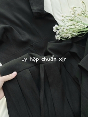 VÁY ĐEN XẾP LI PHỐI LI NỮ SẴN