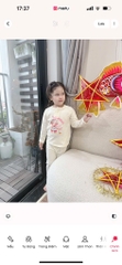 SET 2 BỘ DÀI LABUBU TÍM KEM PHỐI CỔ VIỀN REN CHO BÉ GÁI (XẢ 79k)